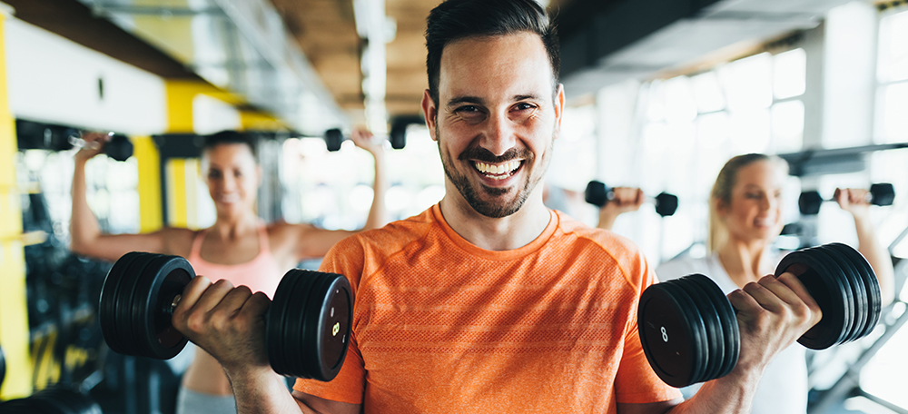 Image of a man in the gym