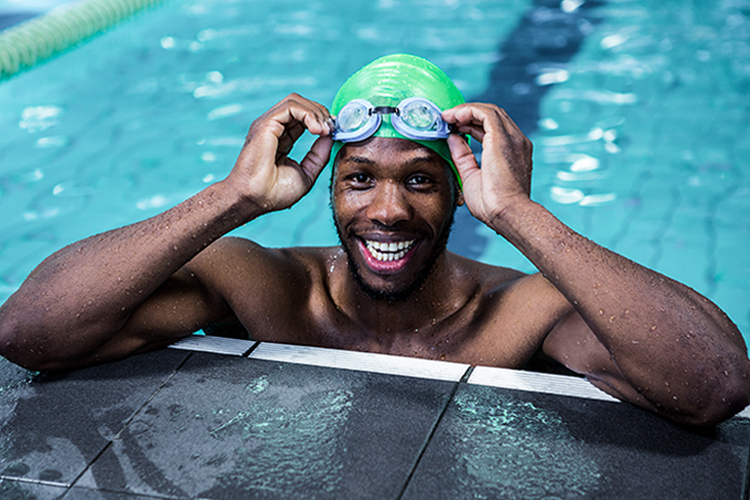 Image of a person swimming