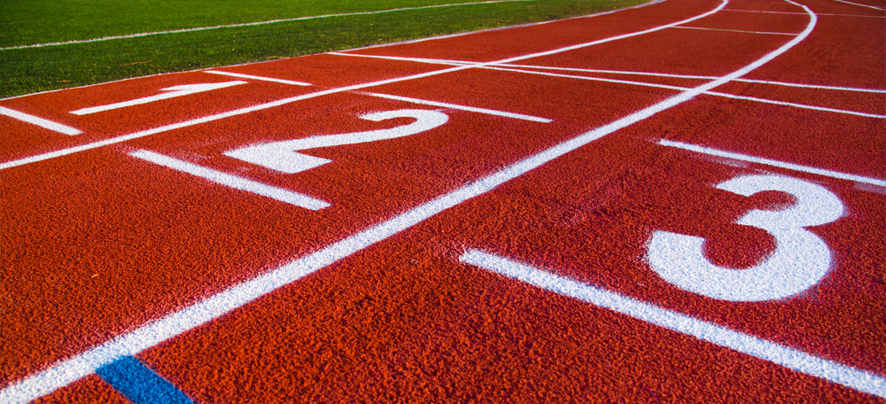 Image of an athletics track.